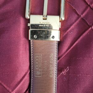 Gucci Gold and Brown Leather Belt Bag